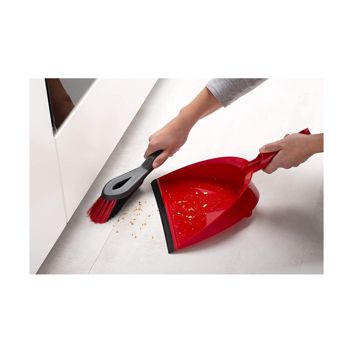 Set de Limpieza Escoba y Recogedor Vileda Rojo Plástico